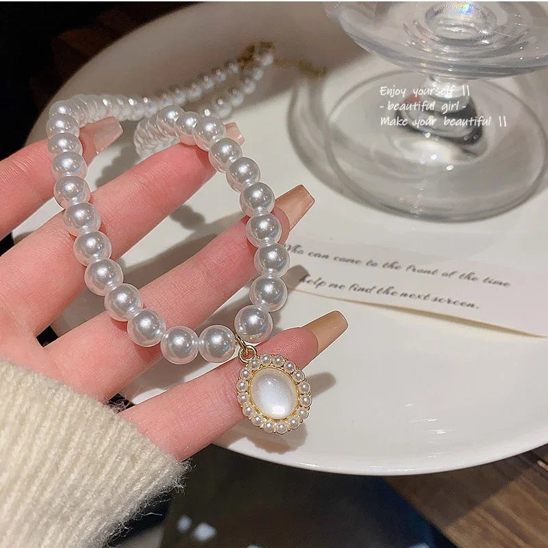 Opal Pearl Korean Necklace
