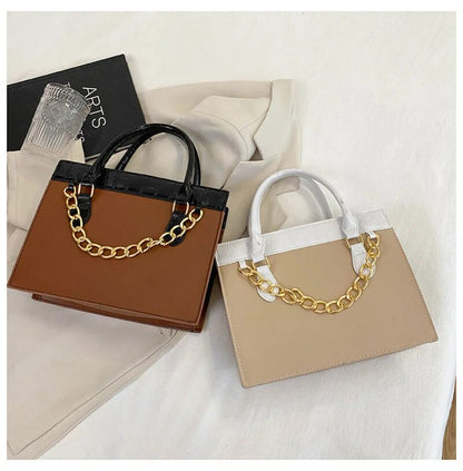 Chain Decor Tote Handbags