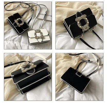 Chic Pearl Diamond Sling Bags fashionnsio