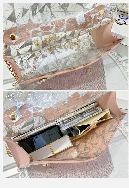 Clear Double Clasp Handbags fashionnsio