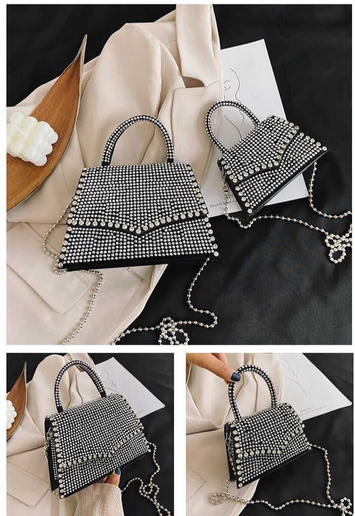 Rhinestone Beaded Handbags fashionnsio