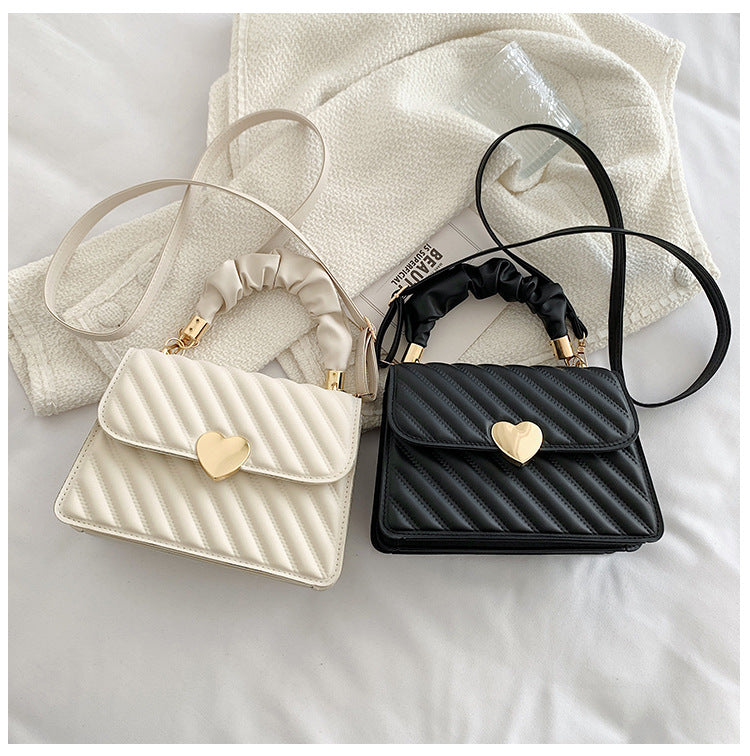 Stripes Heart Handbags/Sling Bags