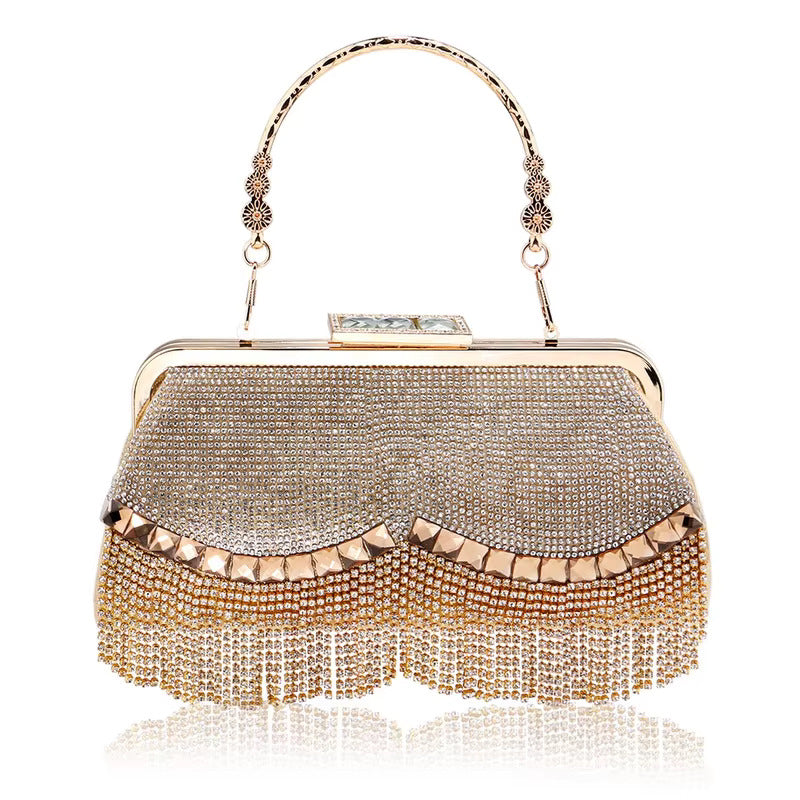 Diamond Tassel Clutch Festival/Wedding Bag