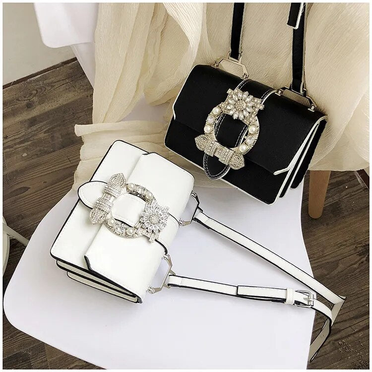 Chic Pearl Diamond Sling Bags fashionnsio