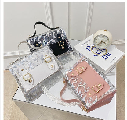 Clear Double Clasp Handbags fashionnsio