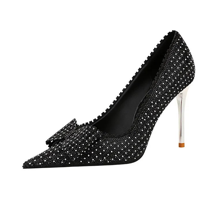 Diamond Studded Princess Heels fashionnsio