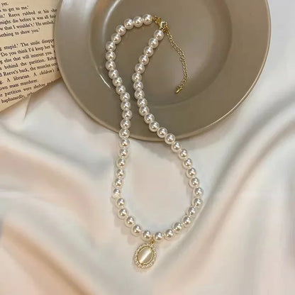 Opal Pearl Korean Necklace