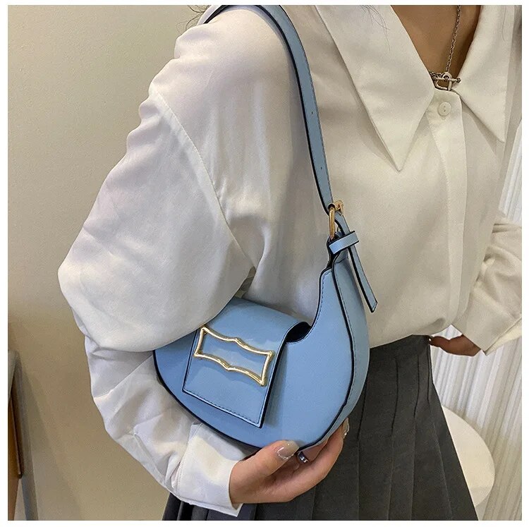 Dumpling Buckle Shoulder Bags