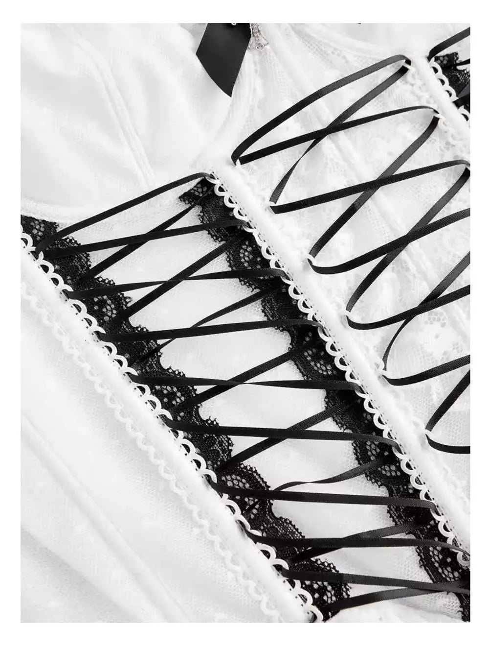 Lace Bow Corset Top fashionnsio