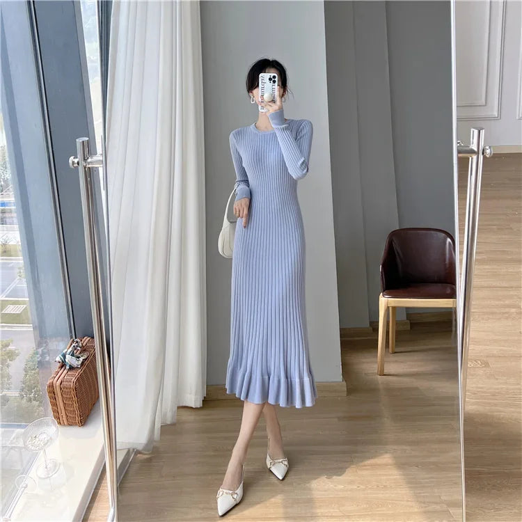 Korean Fishtail Knitted Dress