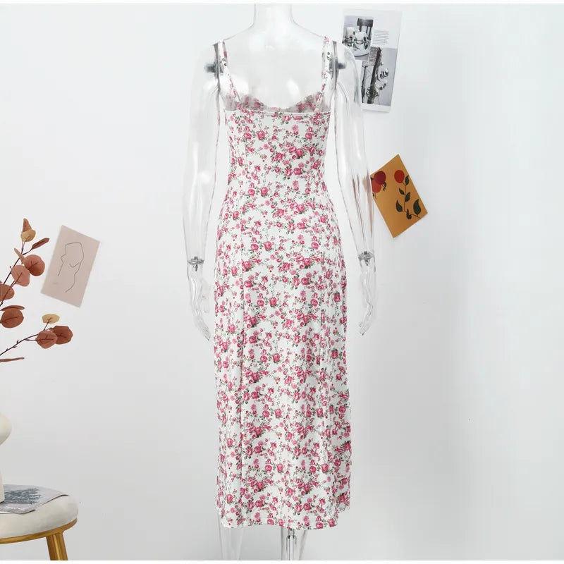 Floral Print Sundress Summer Dress