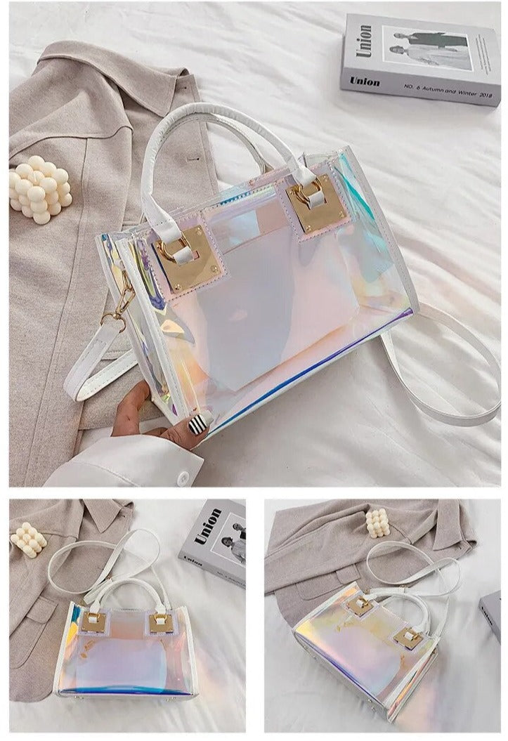 Holographic Transparent Tote Bags