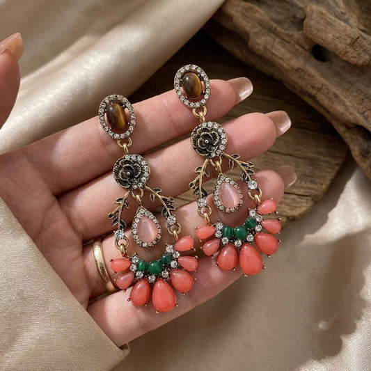 Victorian Palace Teardrop Earrings - Fashionnsio
