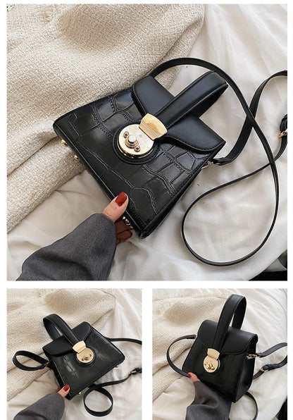 Versatile Stone Pattern Handbags fashionnsio