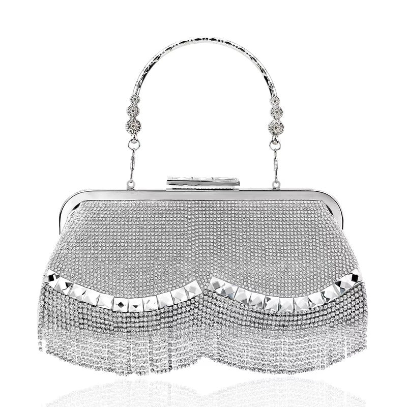 Diamond Tassel Clutch Festival/Wedding Bag