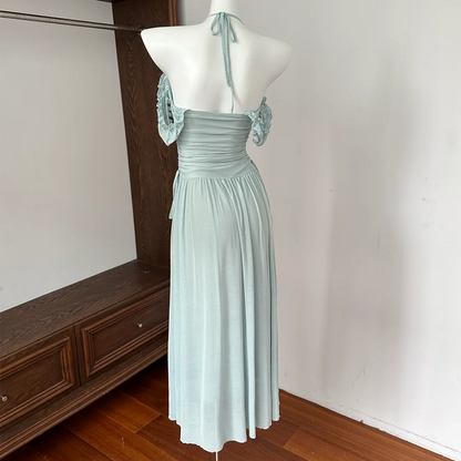 Waist Slimming Layered Maxi Dress - Fashionnsio