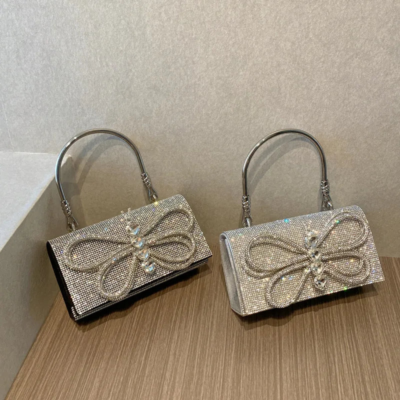 Butterfly Shiny Diamond Handbags