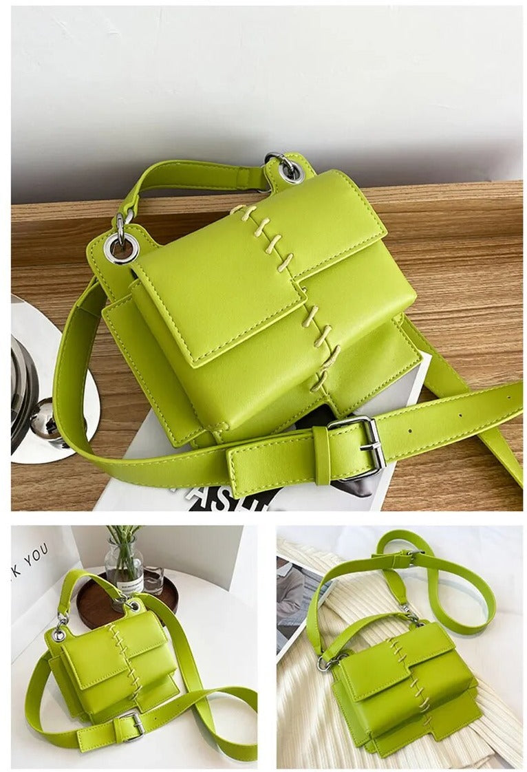 Stitch Block Handbags/Sling Bags fashionnsio