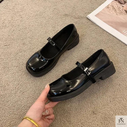 French Mary Jane Flats - Fashionnsio