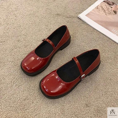 French Mary Jane Flats - Fashionnsio