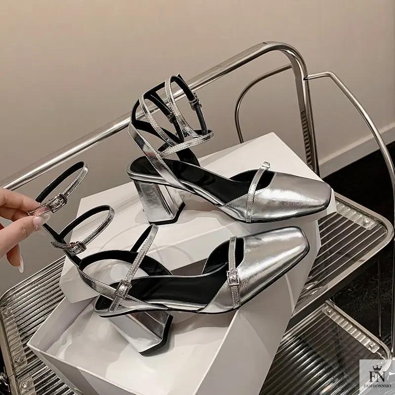 Straps Mary Jane Chunky Heels - Fashionnsio