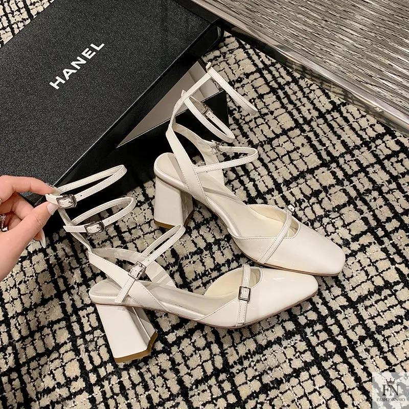 Straps Mary Jane Chunky Heels - Fashionnsio