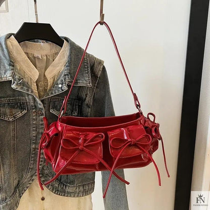 Multi-pocket Tassel Bow Bags - Fashionnsio