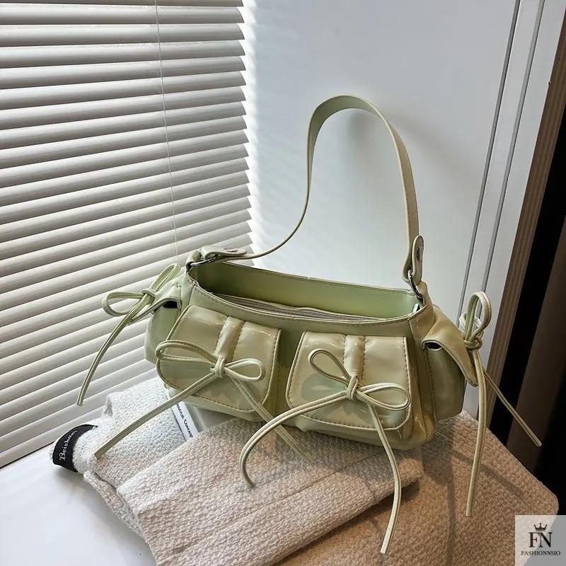 Multi-pocket Tassel Bow Bags - Fashionnsio