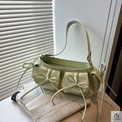 Multi-pocket Tassel Bow Bags - Fashionnsio