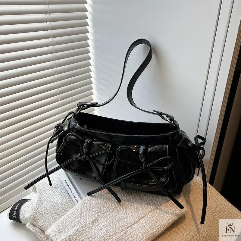 Multi-pocket Tassel Bow Bags - Fashionnsio