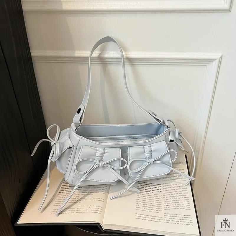 Multi-pocket Tassel Bow Bags - Fashionnsio