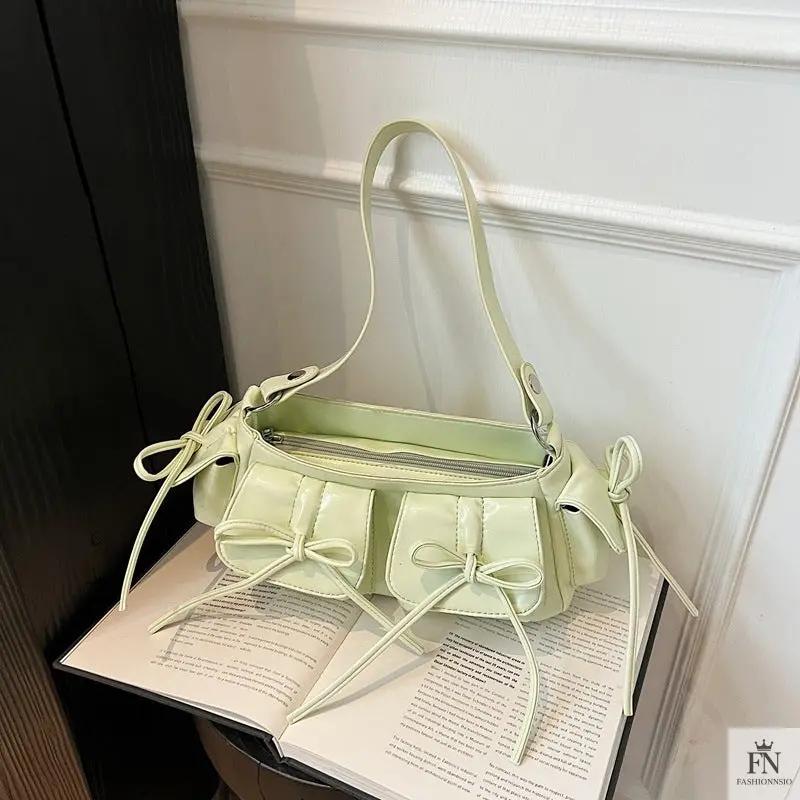 Multi-pocket Tassel Bow Bags - Fashionnsio