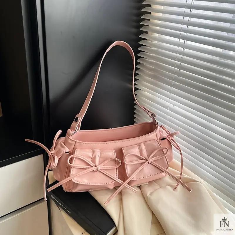 Multi-pocket Tassel Bow Bags - Fashionnsio