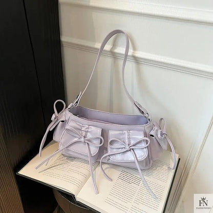 Multi-pocket Tassel Bow Bags - Fashionnsio