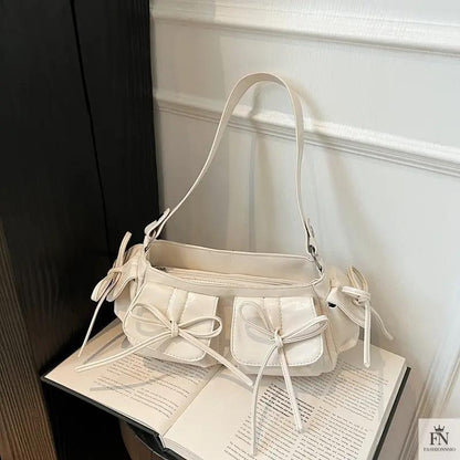 Multi-pocket Tassel Bow Bags - Fashionnsio