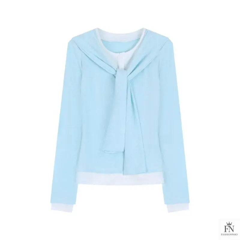 Two Piece Lace-up Korean Top - Fashionnsio