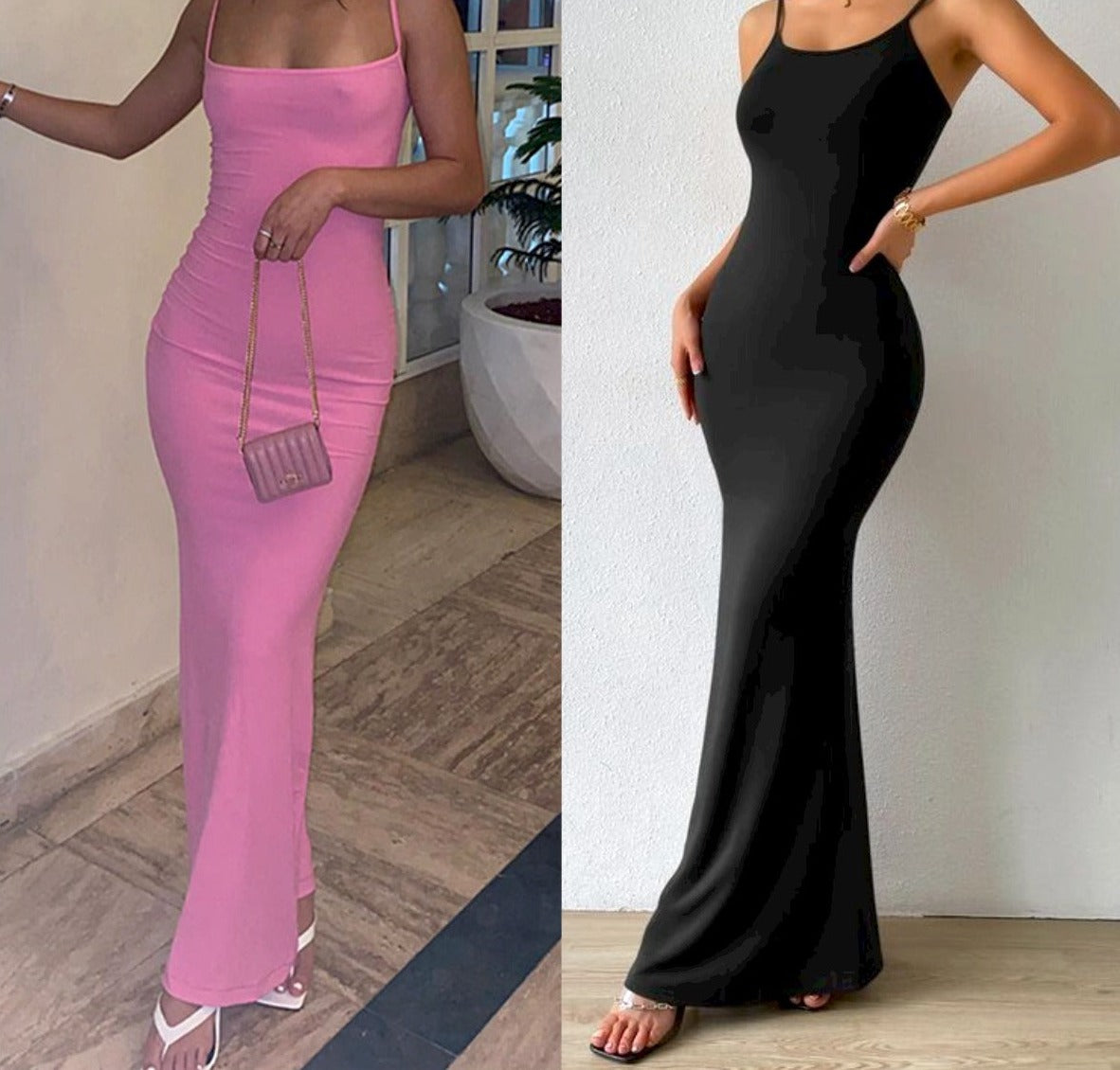 Skims Slim Bodycon Long Dress