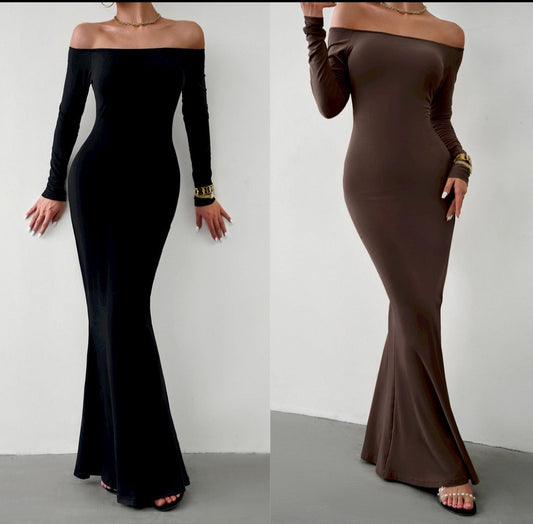 Off-shoulder Bodycon Slim Fit Dress