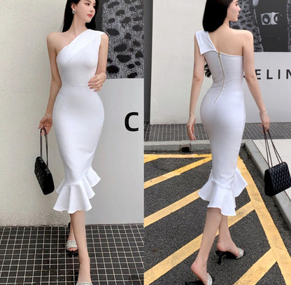 One-shoulder Mermaid Dress