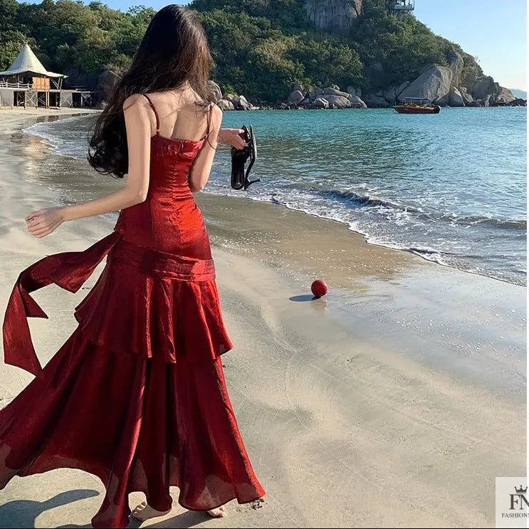 Ruffle Mermaid Evening Gowns - Fashionnsio