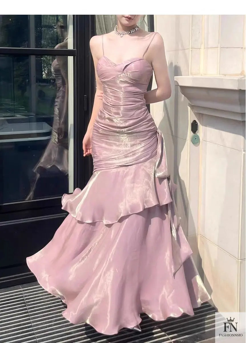 Ruffle Mermaid Evening Gowns - Fashionnsio