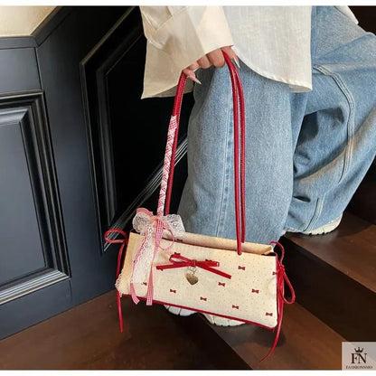Y2K Bows Shoulder Bags - Fashionnsio
