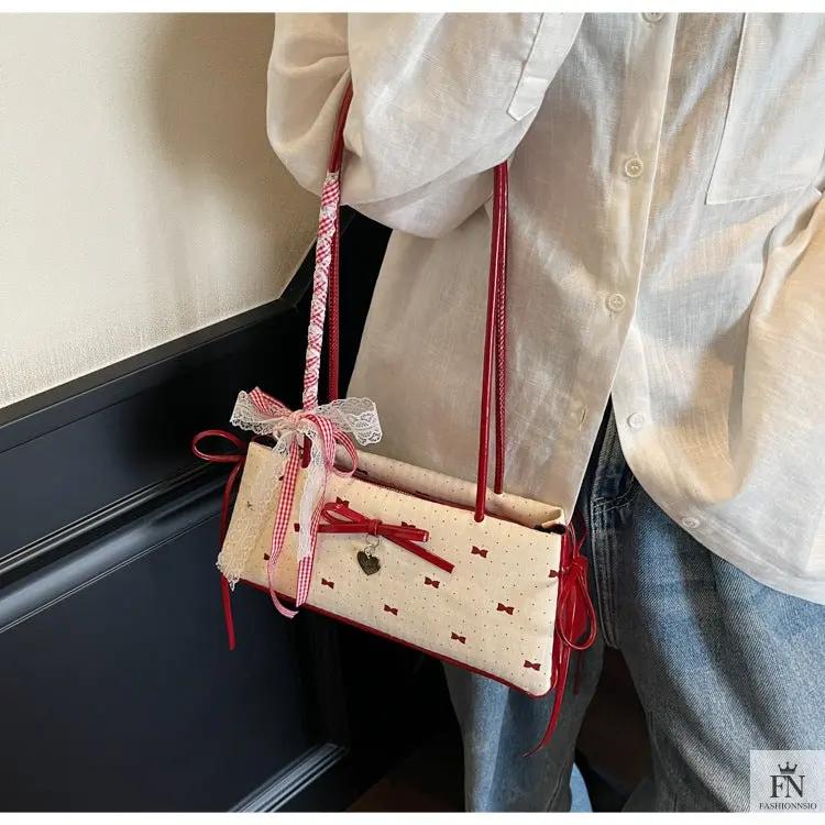 Y2K Bows Shoulder Bags - Fashionnsio