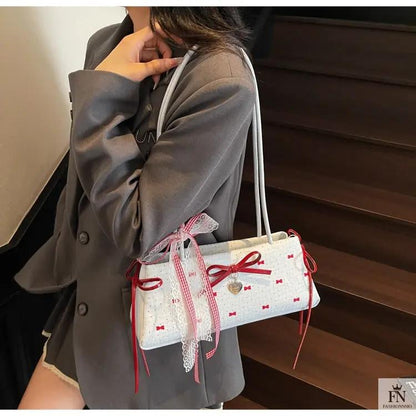 Y2K Bows Shoulder Bags - Fashionnsio