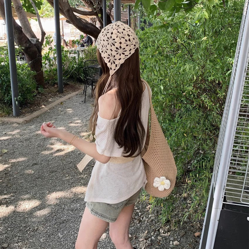 Layered Belted Knit Top - Fashionnsio