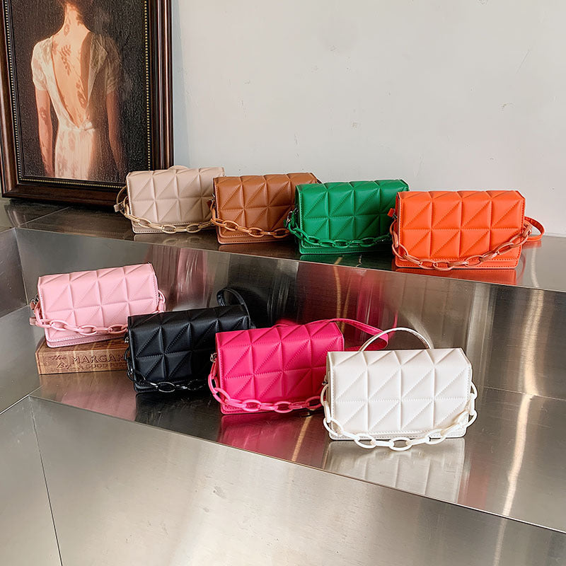 Elegant Quilted Chain Crossbody Bags fashionnsio