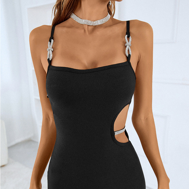 Diamond Slit Bodycon Dress