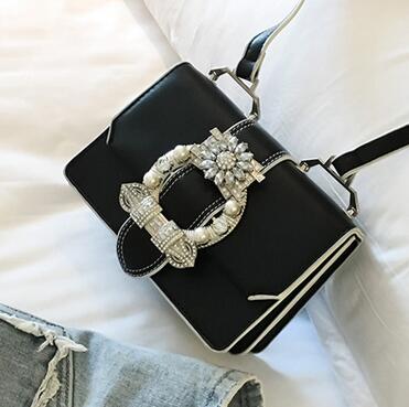 Chic Pearl Diamond Sling Bags