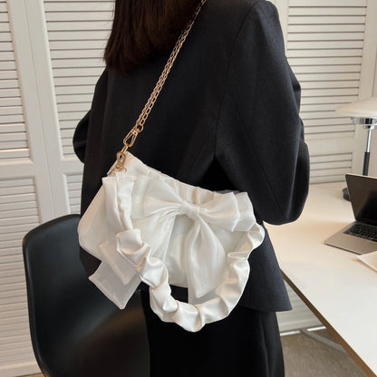 Bow-knot Ribbon Cloud Shoulder Bags