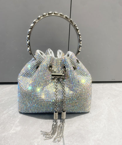 Sparkling Diamond Rhinestone Potli Bucket Bags